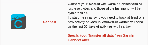 Runtastic discount garmin connect